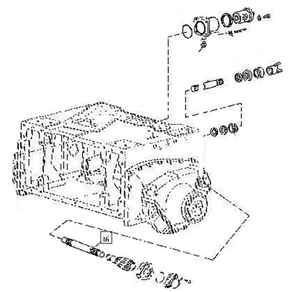T83350 Steering Clutch Shaft Fits John Deere