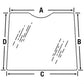 T133333 RH Upper Door Glass Fits John Deere 300D 310D 310E 315D 410D 410E +