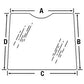 T133333 RH Upper Door Glass Fits John Deere 300D 310D 310E 315D 410D 410E +