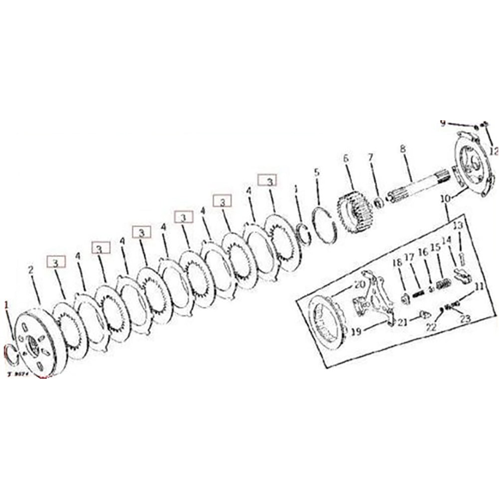 STEERING CLUTCH DISC FOR PART T21315