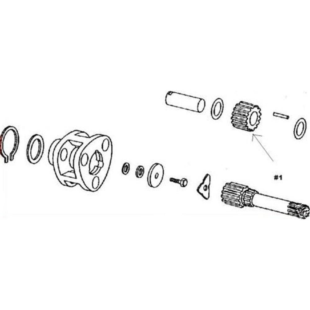 T21547 Planetary Gear Fits John Deere 210C, 300B, 300D, 310, 310A + more