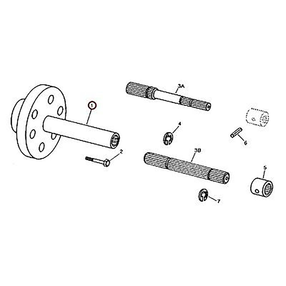 T42183 Hydraulic Pump Drive Hub Fits John Deere