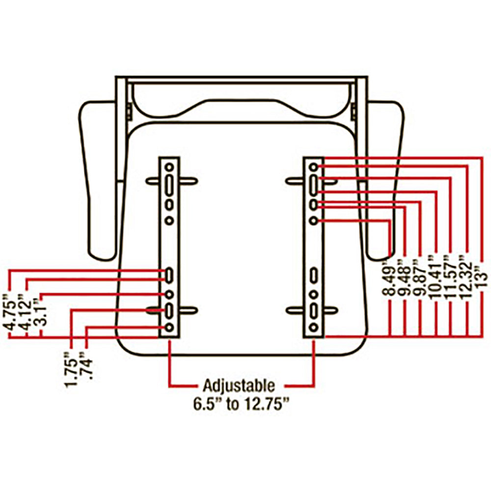 0278302 Black Universal Seat Fits Universal Products
