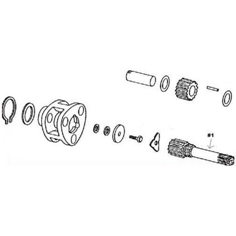 Planetary Drive Shaft - Right Hand Fits John Deere 2440 820 2020 2030 830 1020