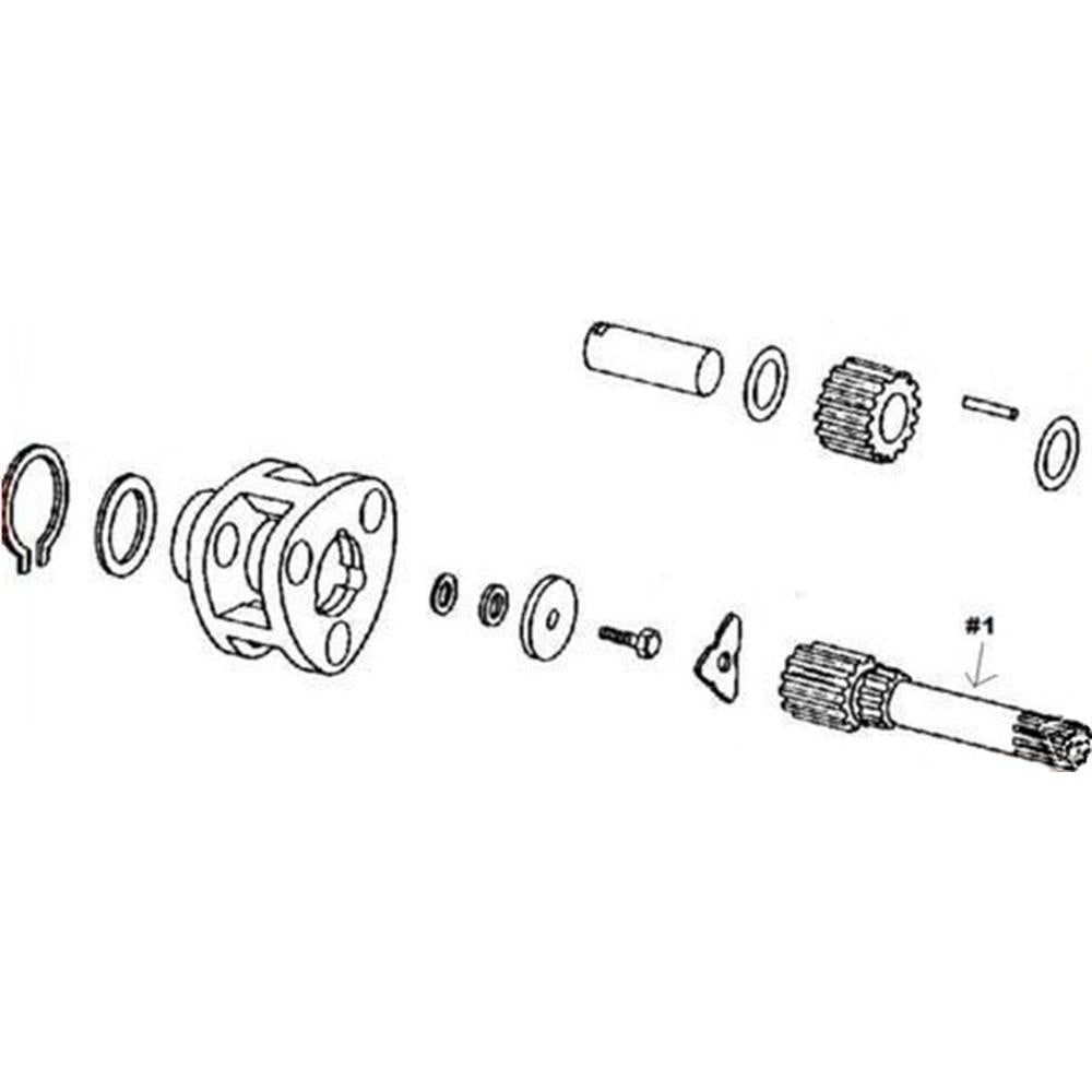 T28908 Left Hand Planetary Drive Shaft Fits John Deere