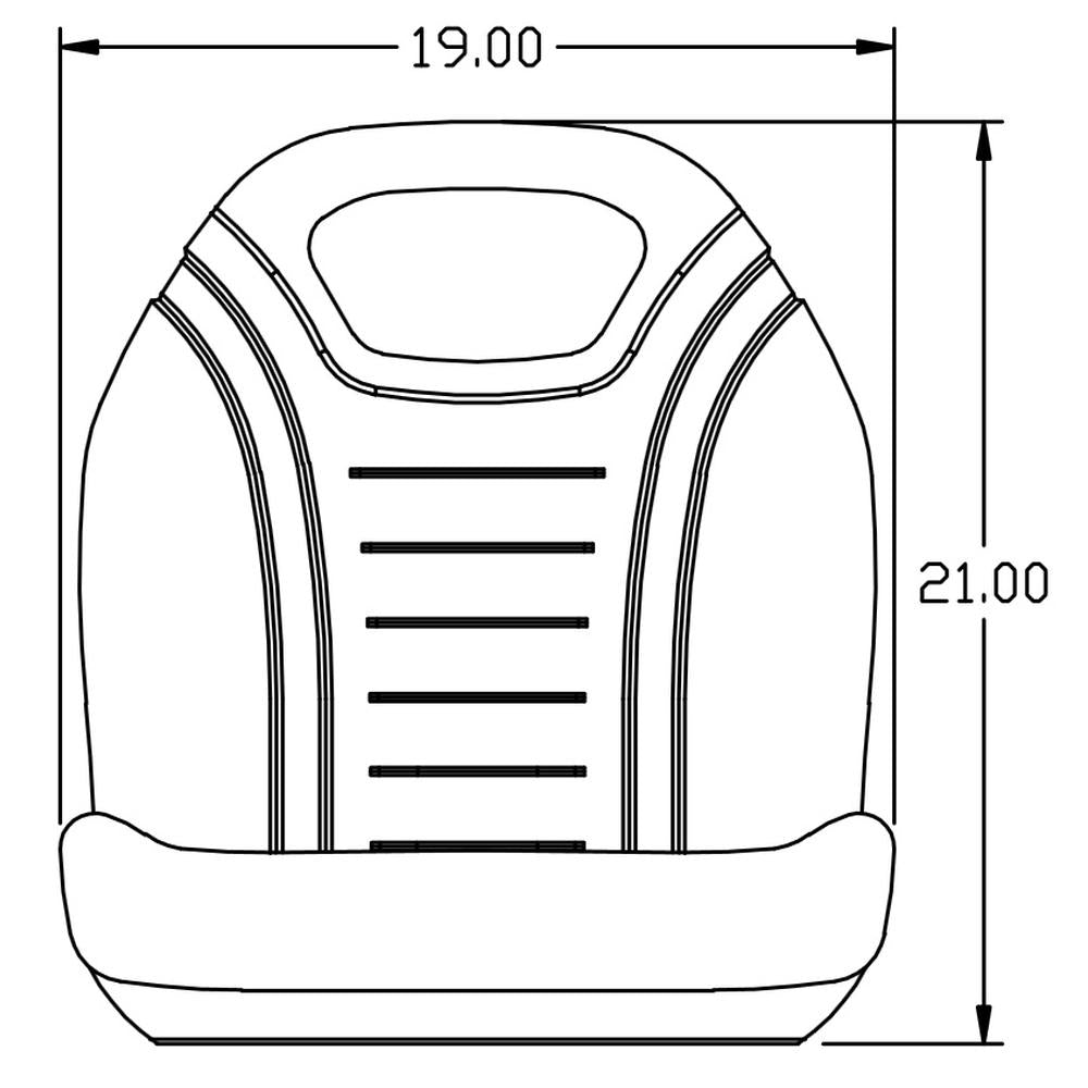 New High Back Seat 420-200 Fits John Deere F910 F911 F925 F930 TCA13830