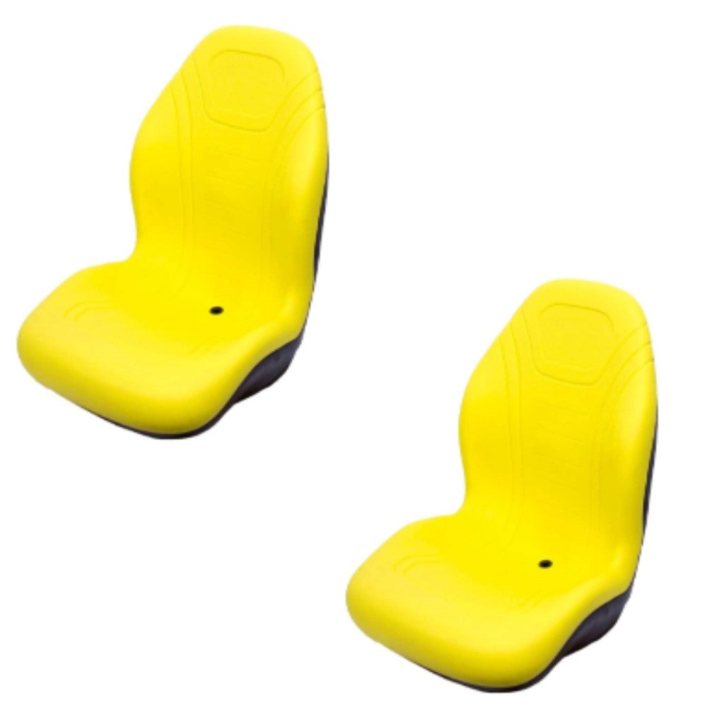AM103226 Yellow Vinyl High Back Seat  Fits John Deere F910 F911 F925 F930 F932