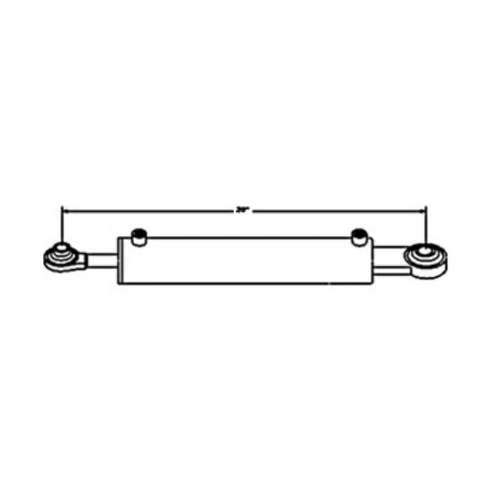 HTL3102 Hydraulic Top Link Cylinder w/ 3" Bore Fits Universal Products