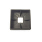 New 4" Square Bumper Plug End Cap Vented Cover Camper RV Trailer Premium
