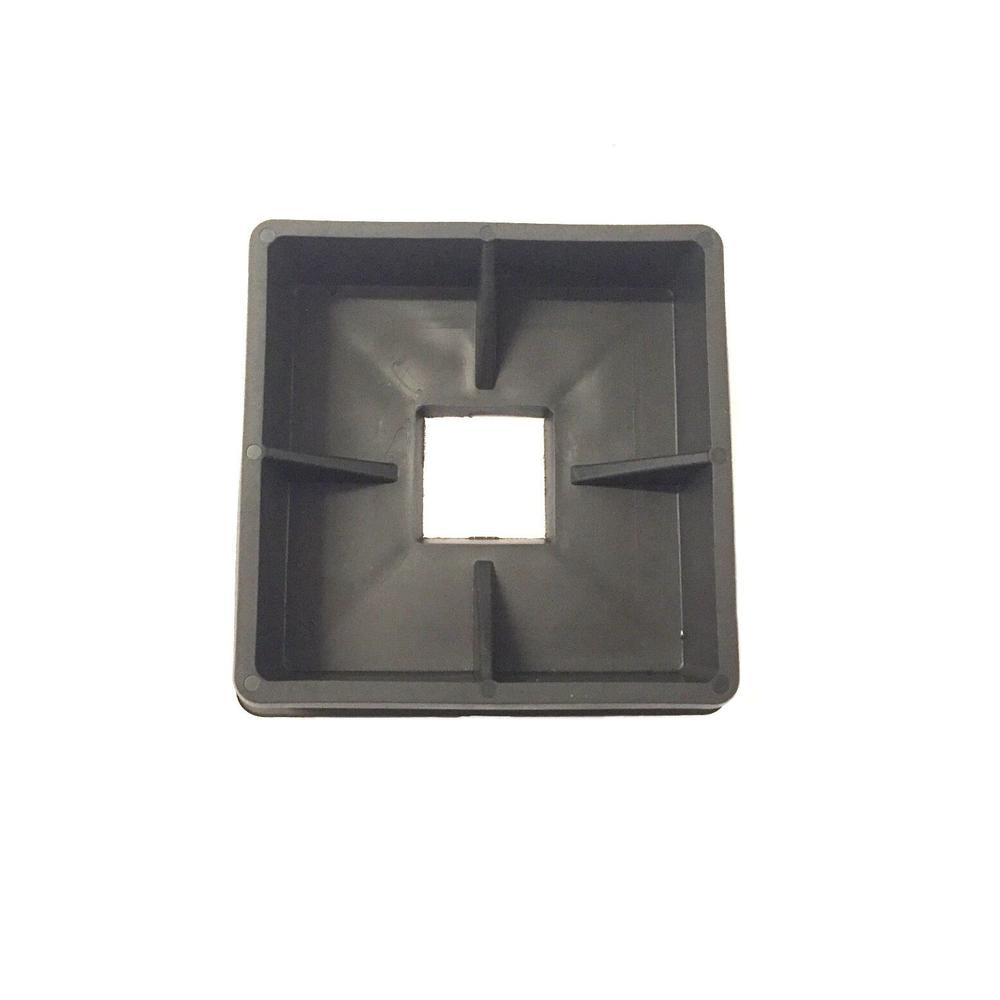 4" Square Rubber Bumper Plug Cap End Cover Camper RV Trailer