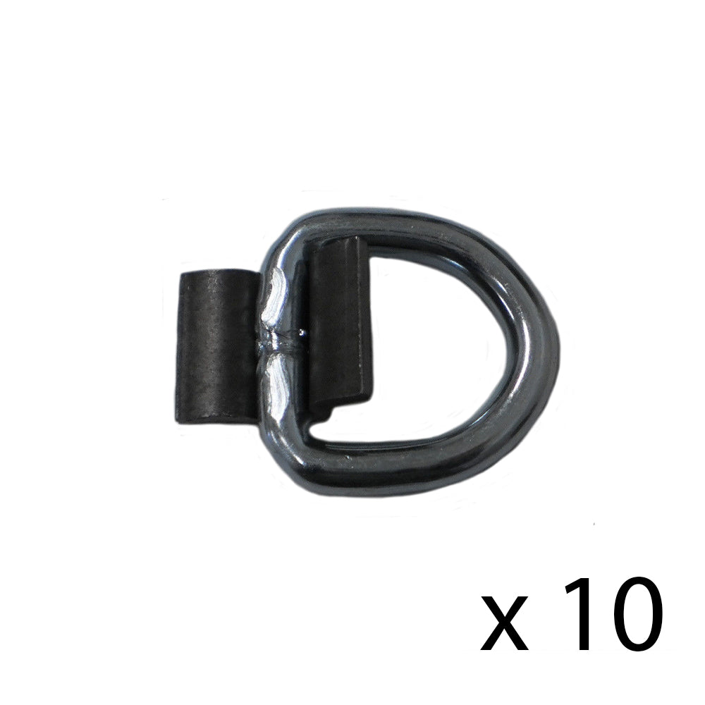 10WR15 Qty 10: 3/8" Weld On D-Ring Fits Universal Products Universal Fit