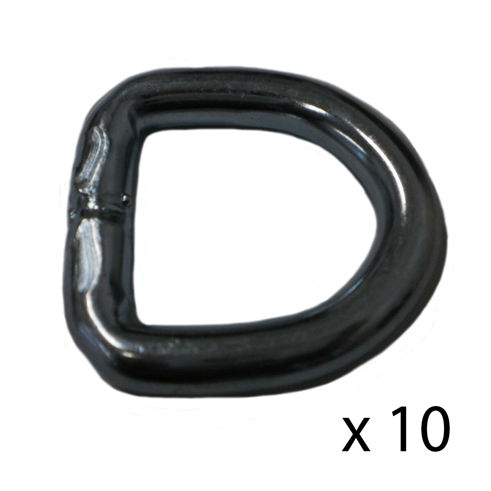 10WR15 Qty 10: 3/8" Weld On D-Ring Fits Universal Products Universal Fit