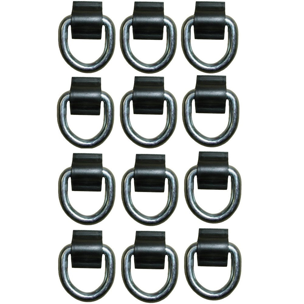 10WR15 Qty 12: 3/8" Weld On D-Ring Fits Universal Products Universal Fit