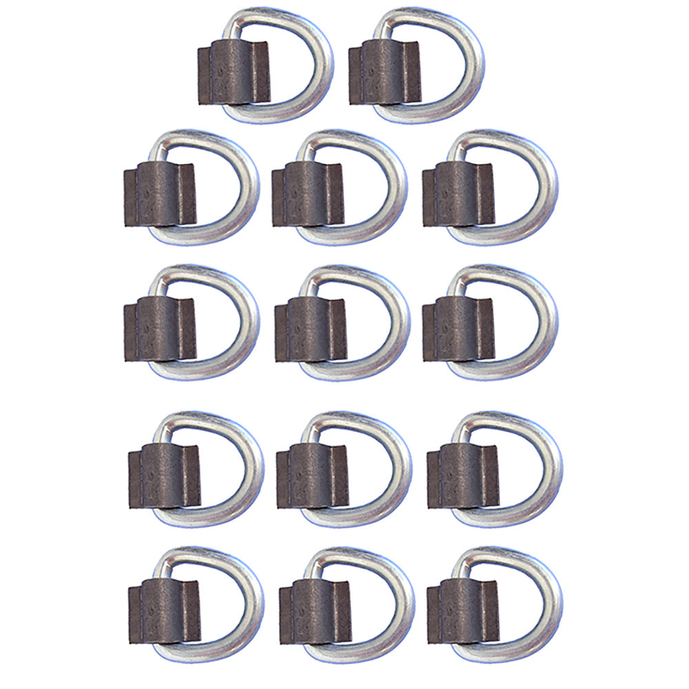 10WR15 Qty 14: 3/8" Weld On D-Ring Fits Universal Products Universal Fit