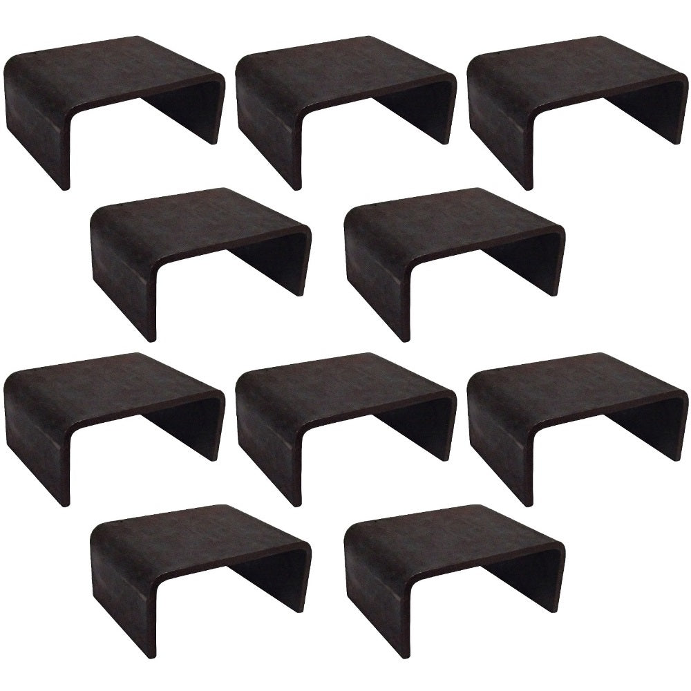 UH807000 Ten (10) Weld-On Stake Pockets (3" Tall x 1-5/8" Deep x 3.5" ID Width)
