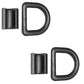 DR050-Z-BLK Qty 2: 1/2" Bolt-on D-Ring (Black) Fits Universal Products