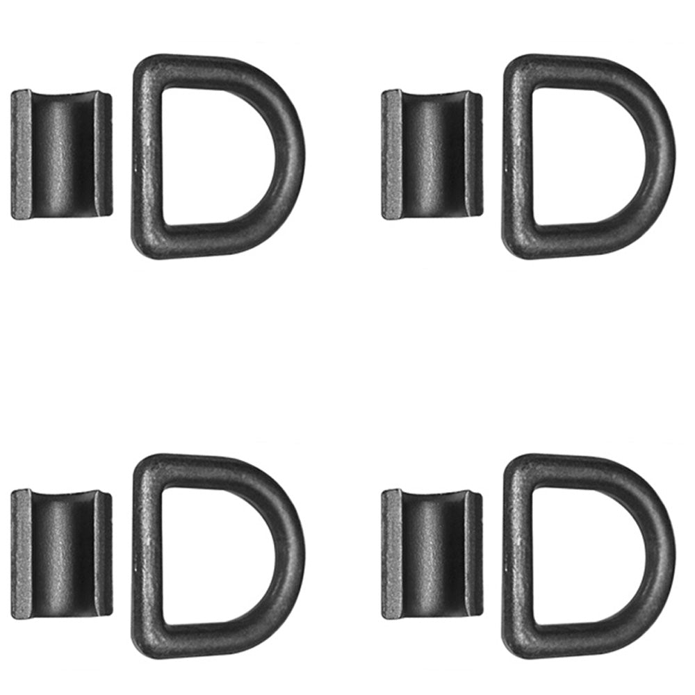 DR050-Z-BLK Qty 4: 1/2" Bolt-on D-Ring (Black)
 Fits Universal Products