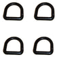 SR15-BLK Qty 4: 5/8" Weld-On D-Ring (Black) Fits Universal Products