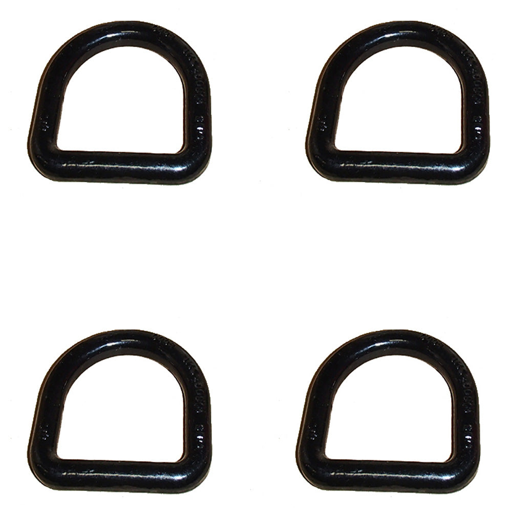 SR15-BLK Qty 4: 5/8" Weld-On D-Ring (Black) Fits Universal Products