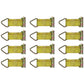 12x E Track Cargo Rope Down Tie Off Straps Container Ratchet Dolly Trailer Truck