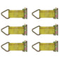 660001 Qty 6: E-Track Tie Down Strap Fits Universal Products