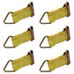 660001 Qty 6: E-Track Tie Down Strap Fits Universal Products