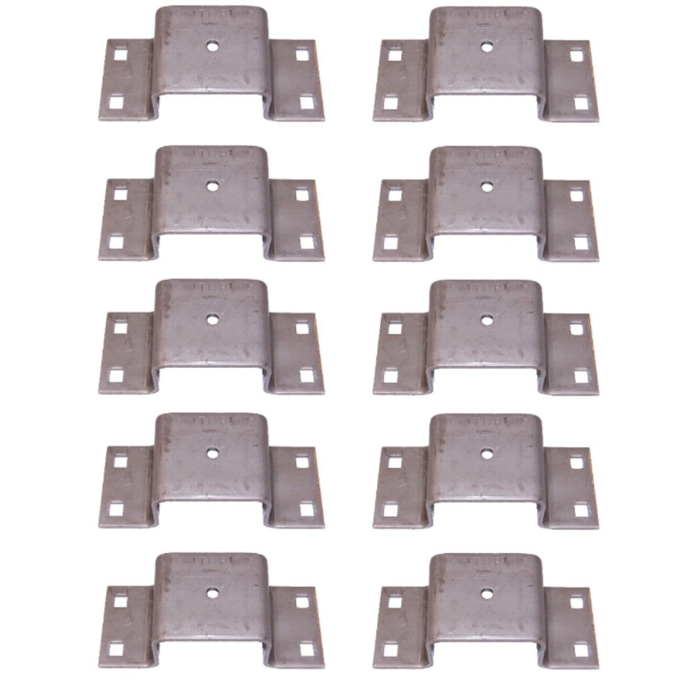 10 Pack Tapered Bolt-on Stake Pocket for Trailers & Trucks 10 Gauge