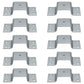 10 Pack Tapered Bolt-on Stake Pocket for Trailers & Trucks 10 Gauge