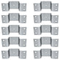 10 Pack Tapered Bolt-on Stake Pocket for Trailers & Trucks 10 Gauge