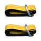 Qty 2: Heavy Duty Lasso/Wheel Lift Straps  (Yellow)  Fits Universal Products