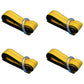 (4) Car Hauler Lasso Wheel Tie Down Straps 8' w/D-Ring for Tow Dolly Tow Truck
