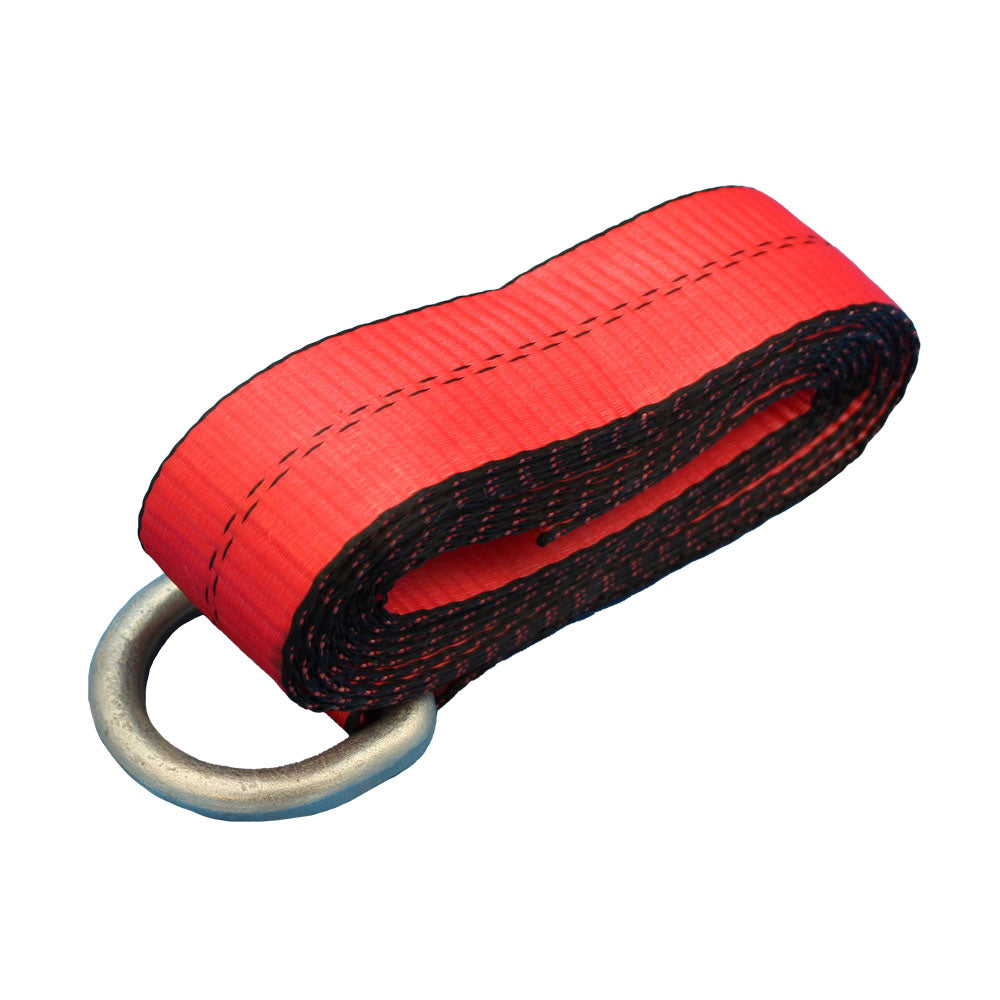 N/A Heavy Duty Lasso/Wheel Lift Straps (Red) Fits Universal