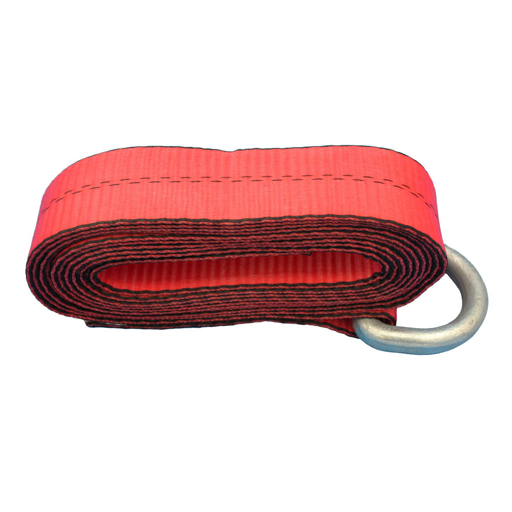 N/A Heavy Duty Lasso/Wheel Lift Straps (Red) Fits Universal