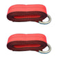 (2) Car Hauler Lasso Wheel Tie Down Straps 12' w/ D-Ring for Tow Dolly Tow Truck