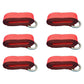 (6) Car Hauler Lasso Wheel Tie Down Straps 12' w/ D-Ring for Tow Dolly Tow Truck