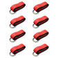 (8) Car Hauler Lasso Wheel Tie Down Straps 12' w/ D-Ring for Tow Dolly Tow Truck