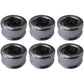 (6) 2.64" Diameter Grease Caps w/Rubber Inserts Fits EZ Lube Spindle