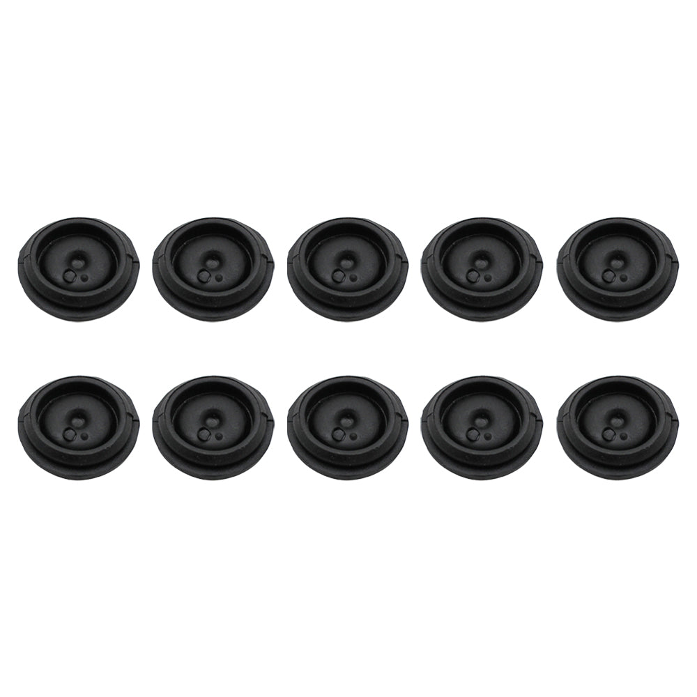 8-Pack Black Rubber Grease Plug Hub Dust Cap Dexter EZ Lube Trailer Camper Axle