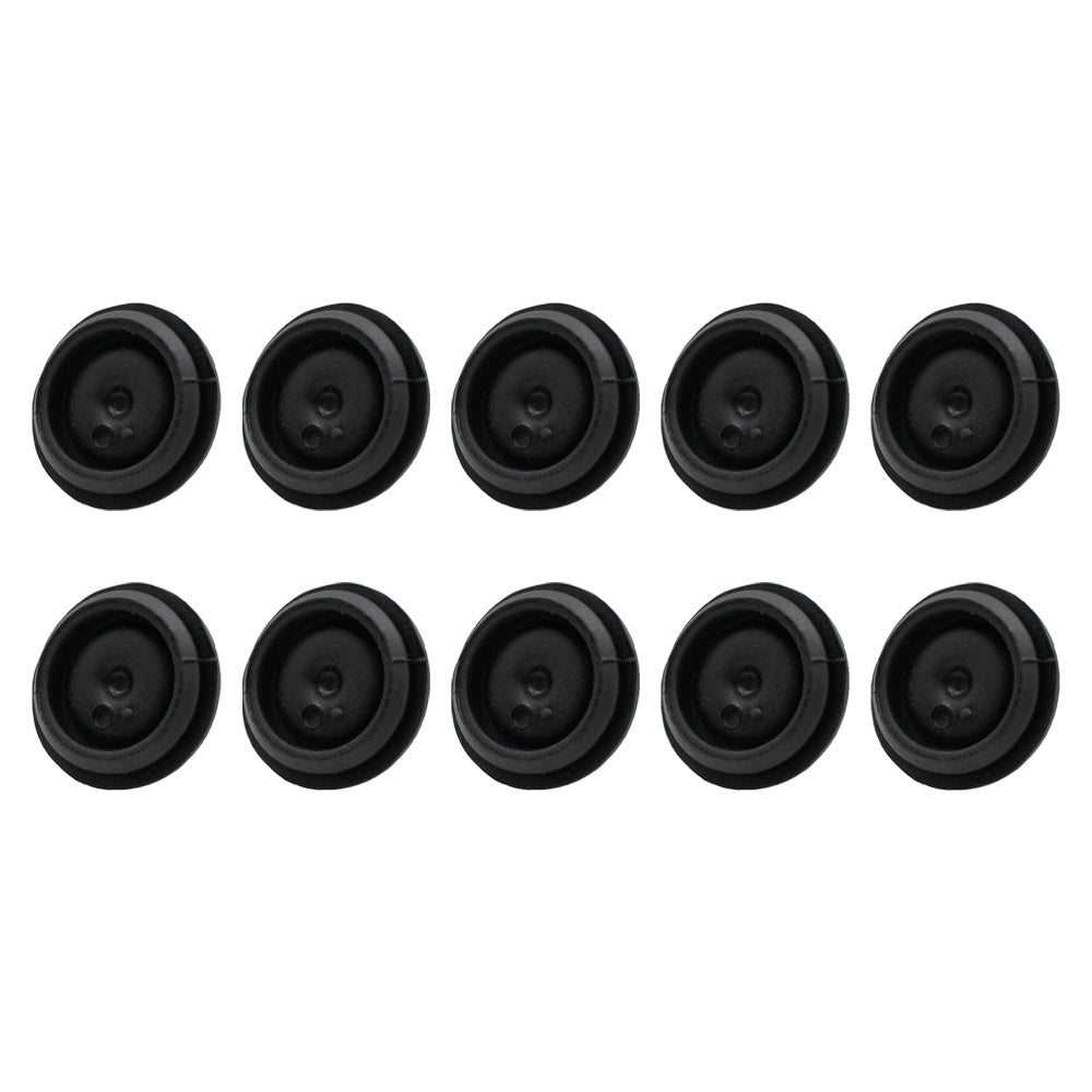 8-Pack Black Rubber Grease Plug Hub Dust Cap Dexter EZ Lube Trailer Camper Axle