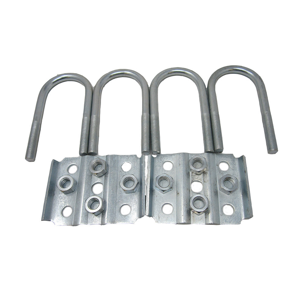 One Leaf Spring Axle UBolt Kit 9/16" Dia.x 2" x 4 3/4" 306 M14 For Boat Trailers