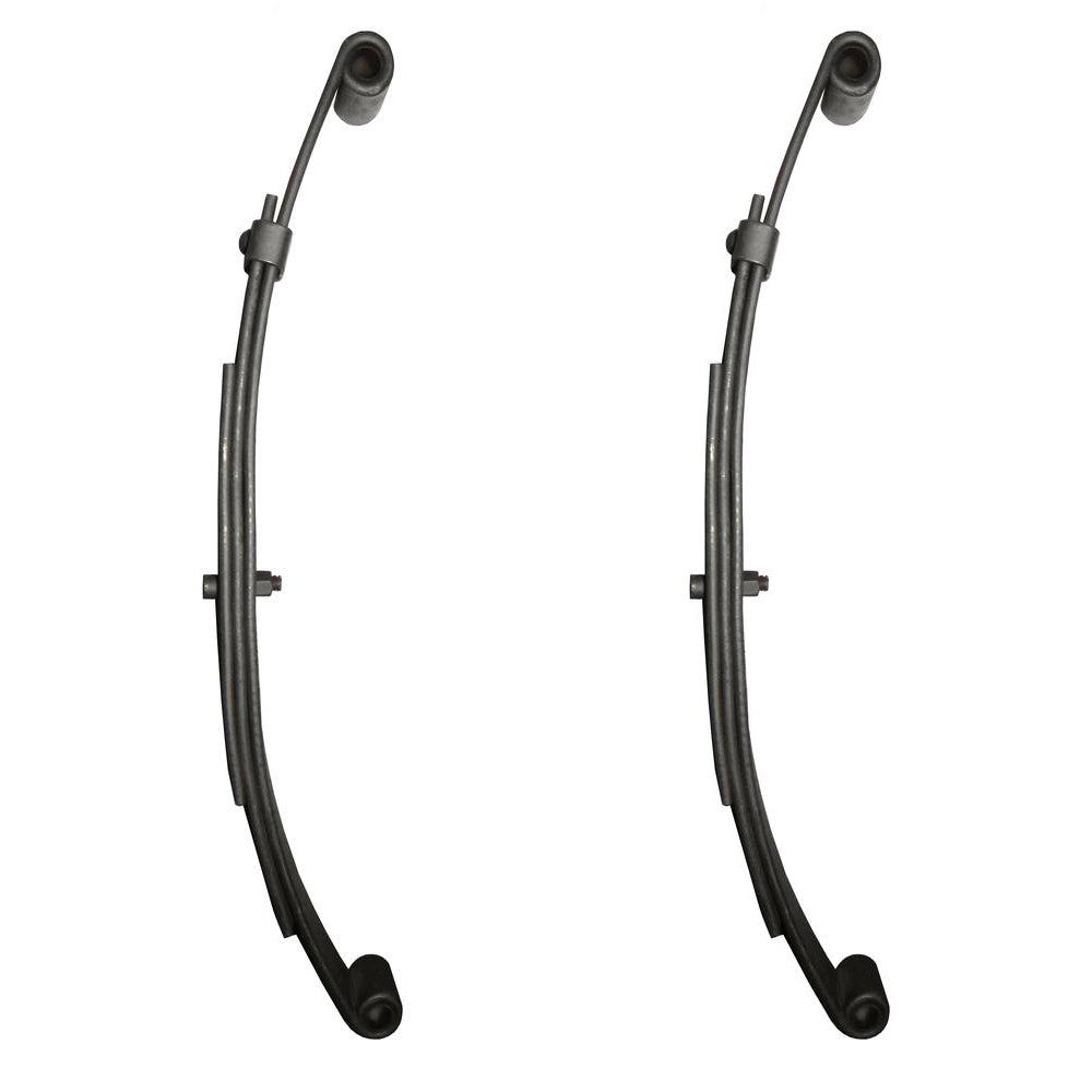 2 Pack Double Eye Trailer Leaf Springs 3 Leaf 20-3/8" Length 1,000 Lb Capacity