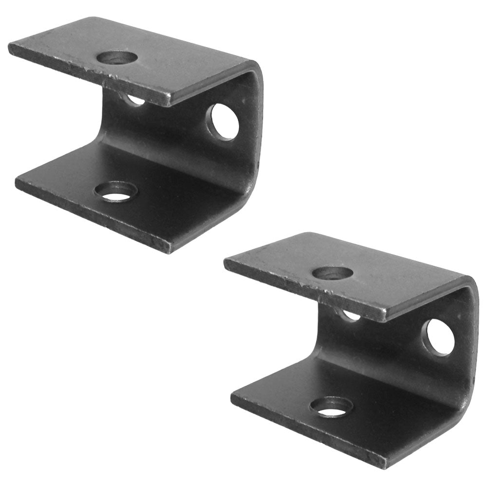(2) Two Steel Weld-On Hangers for Single Axle Trailer 1-3/4" Leaf Spring Axle