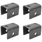 (4) Four Steel Weld-On Hangers for Single Axle Trailer 1-3/4" Leaf Spring Axle