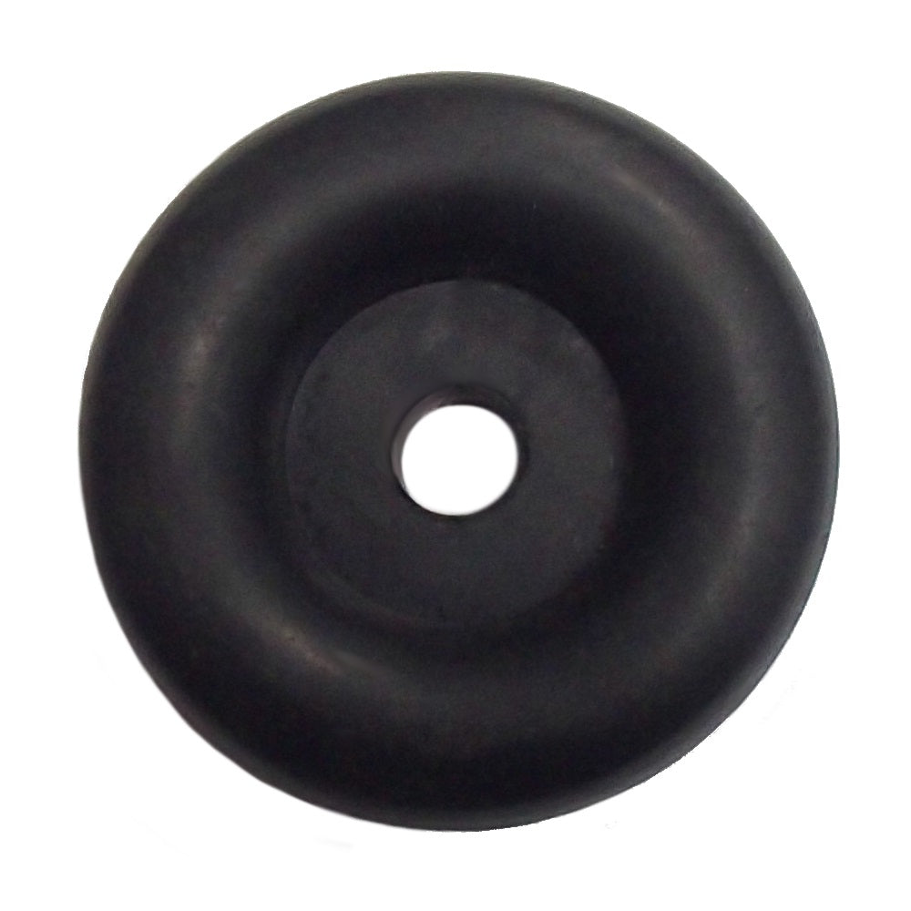 Black Rubber Bumper Ramp Door Stop 2.5" Round for Cargo Trailer RV Dock Guard