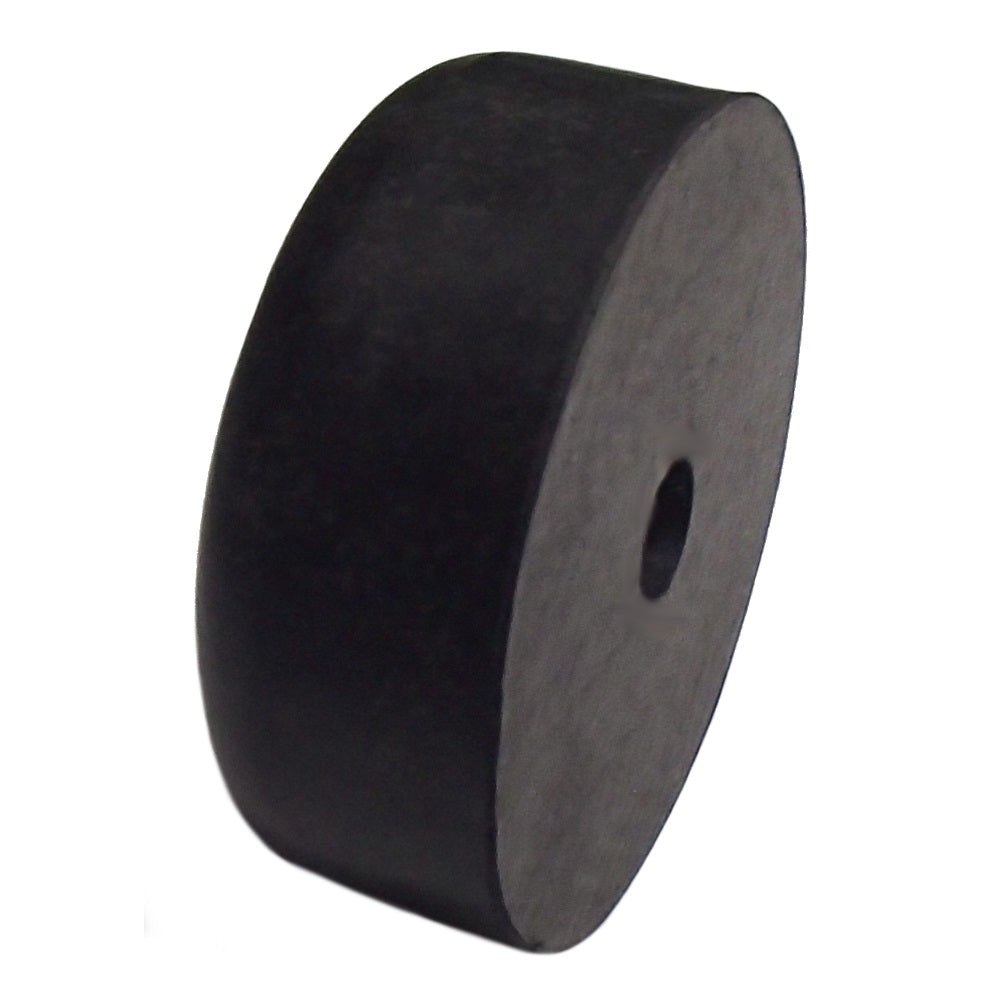 Black Rubber Bumper Ramp Door Stop 2.5" Round for Cargo Trailer RV Dock Guard