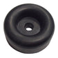 Black Rubber Bumper Ramp Door Stop 2.5" Round for Cargo Trailer RV Dock Guard