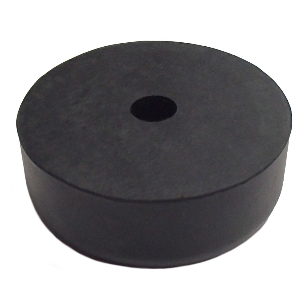 2 Pack Trailer Door Round Rubber Bumper 2-1/2" Diameter 1" Tall w/ Mounting Hole