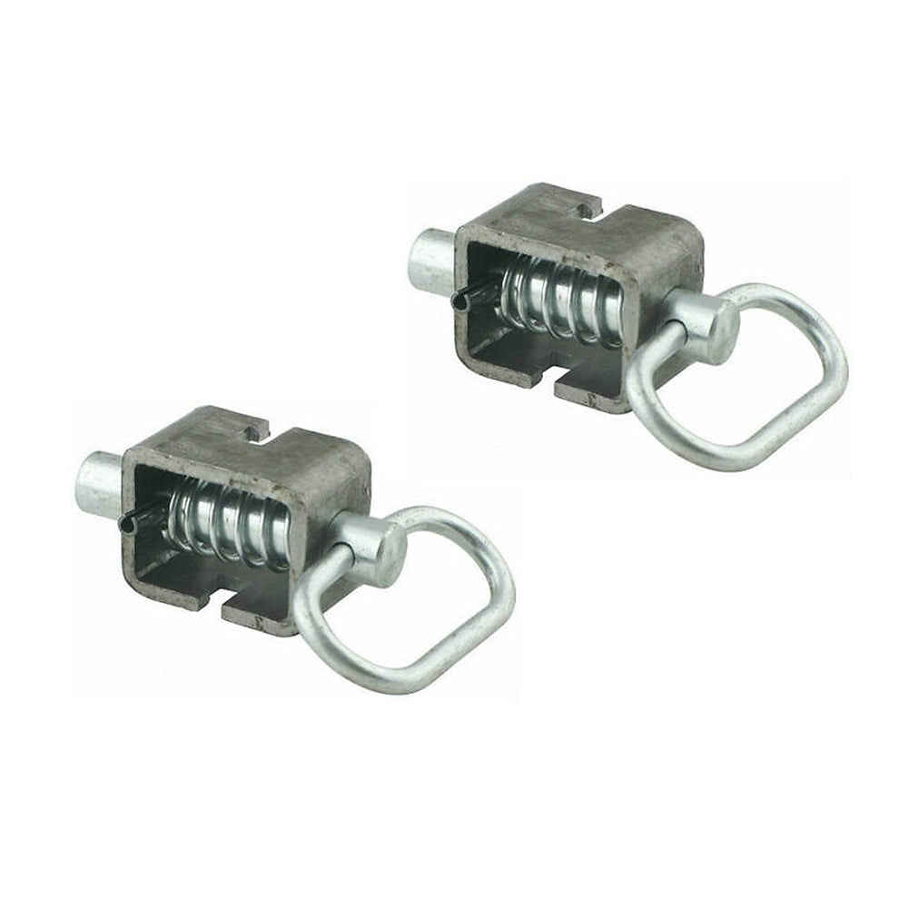 (2) SL58W 5/8" Steel Weld Spring Latch Utility Trailer Gate Door Ramp Heavy Duty