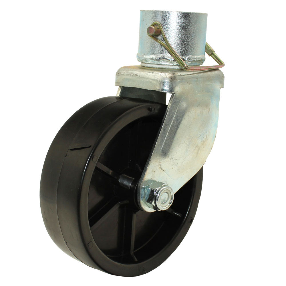 6" Inch Trailer Swirl Jack Wheel Caster 1200lbs With Pin Boat Hitch Replacement