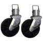 Qty 2: 6" Trailer Swirl Caster Wheel with Pin Fits Universal Products